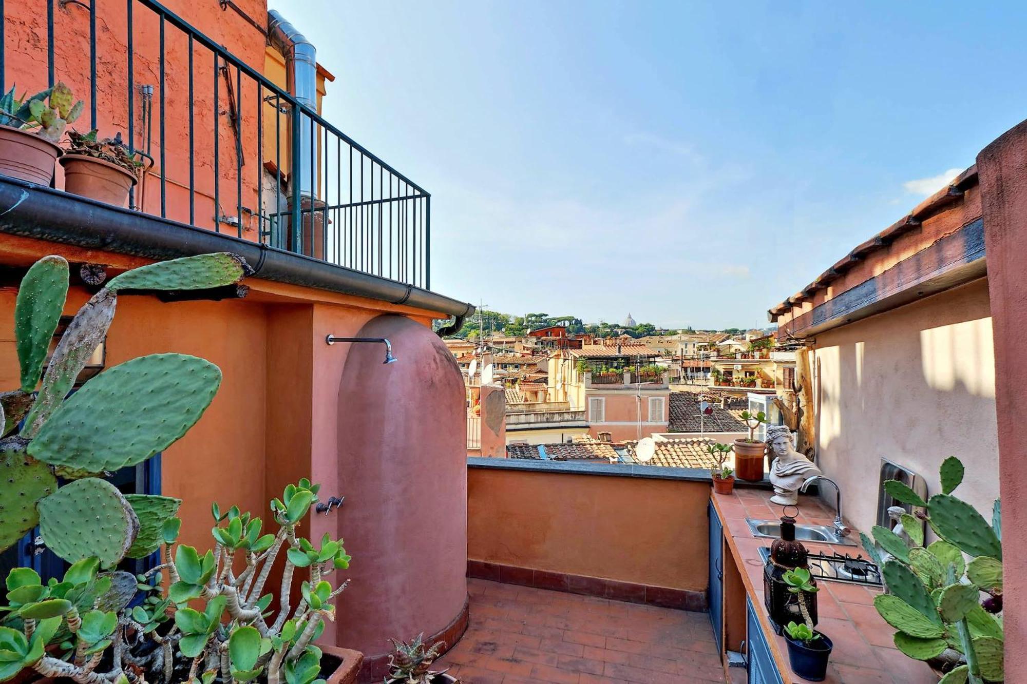 Vicolo Del Cinque Penthouse | Romeloft Leilighet Eksteriør bilde