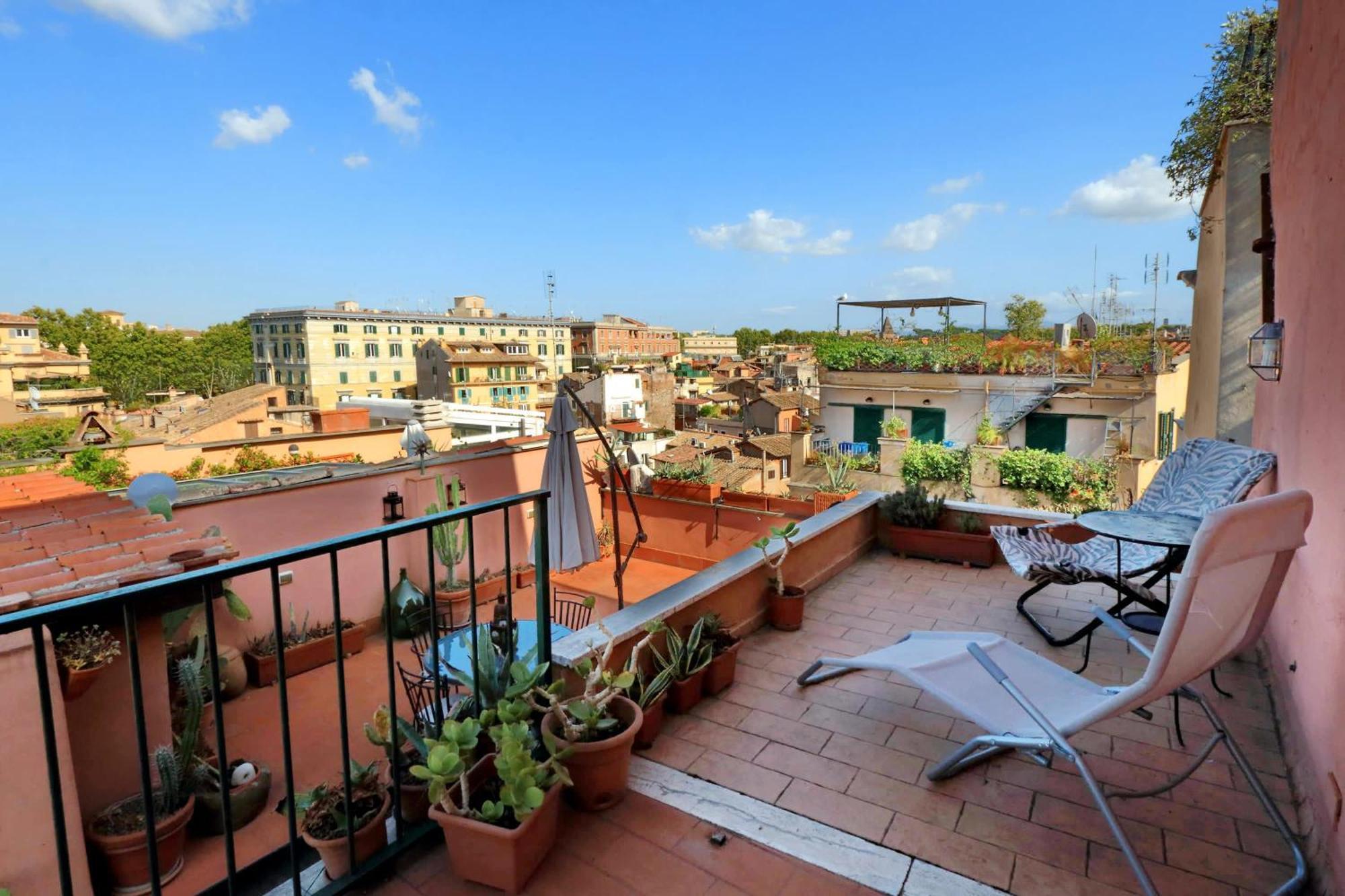 Vicolo Del Cinque Penthouse | Romeloft Leilighet Eksteriør bilde